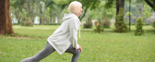 girl doing stretching